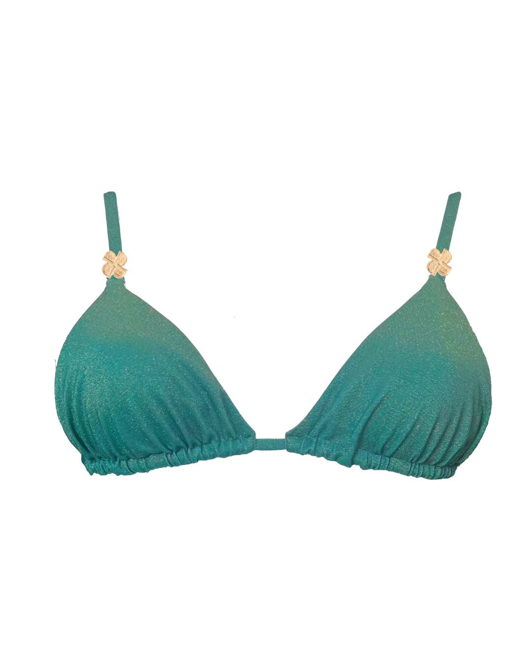 Haut de maillot de bain Triangle Coulissant N°2 PALM GREEN