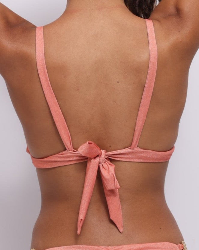 Haut de maillot de bain triangle Push up PINK POMELO