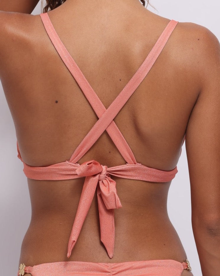 Haut de maillot de bain triangle Push up PINK POMELO