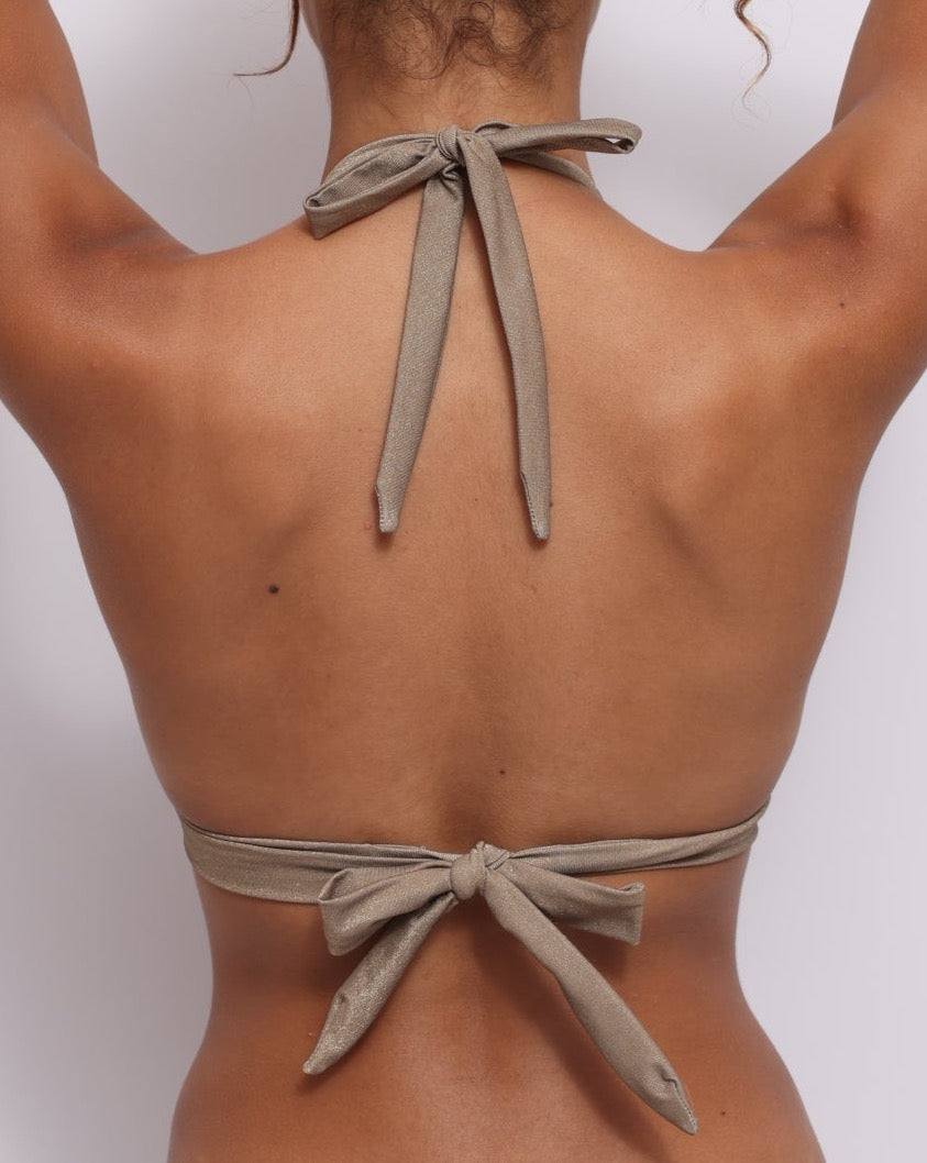 Haut de maillot de bain triangle Push up ICY GOLD