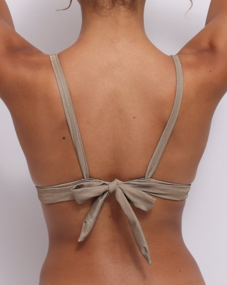 Haut de maillot de bain triangle Push up ICY GOLD