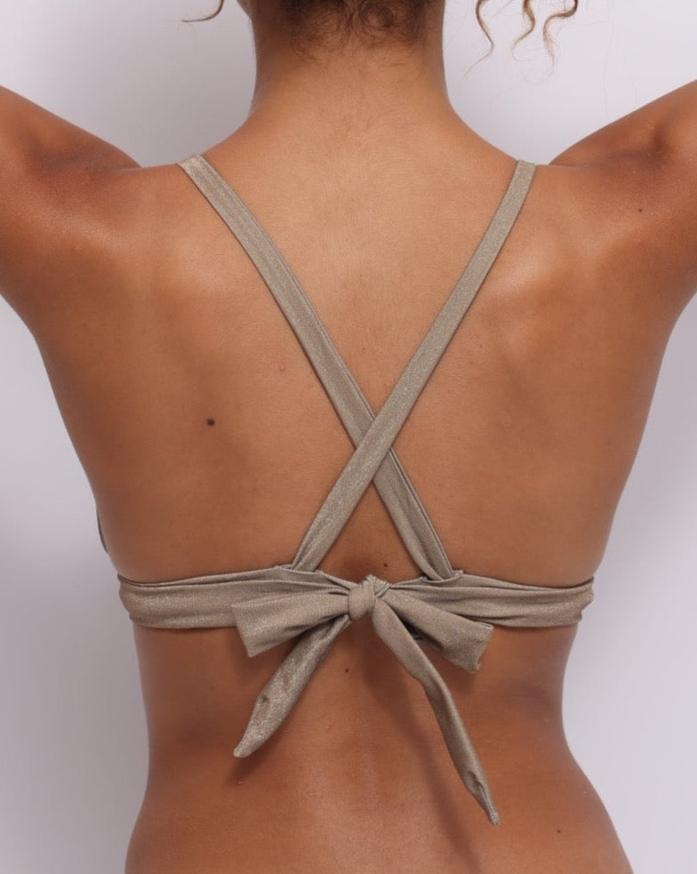 Haut de maillot de bain triangle Push up ICY GOLD