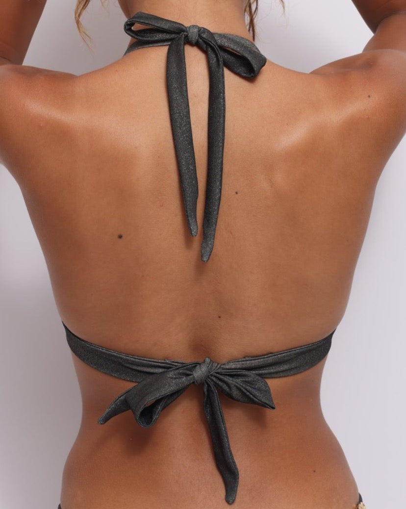 Haut de maillot de bain triangle Push up BLACK SAND